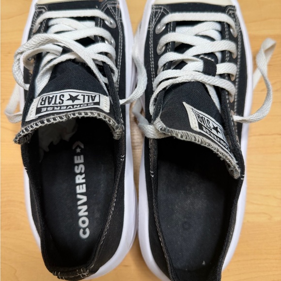 Converse  Chuck TaylorAll Star Platform Sneakers Black & White Women - Picture 7 of 10